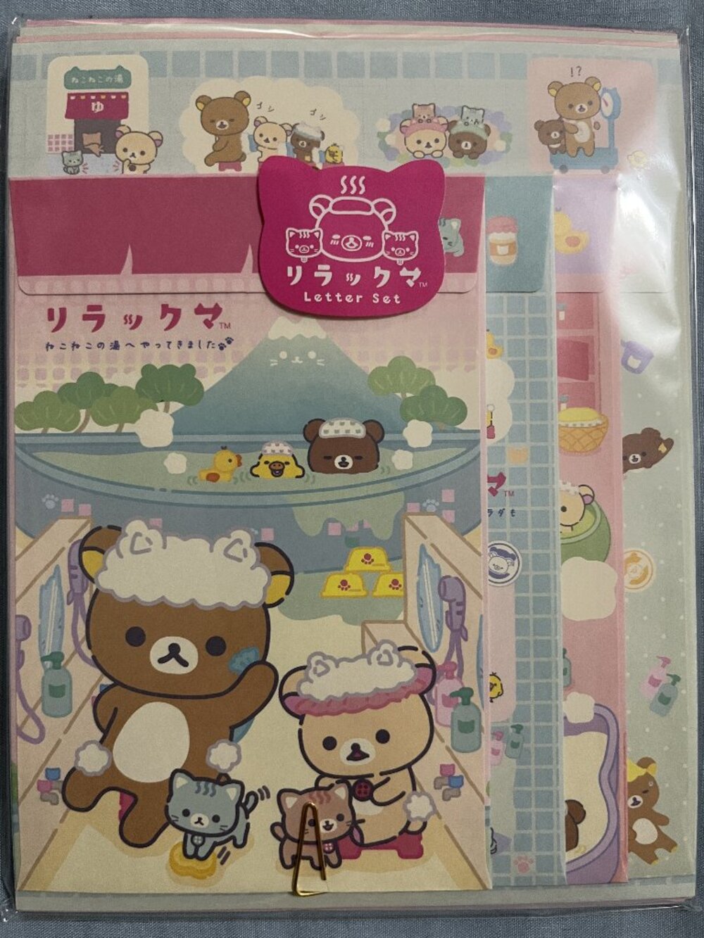 San-X Rilakkuma Letter Set "Neko Neko no Yu"